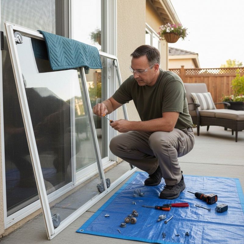 Sliding Door Track Repair in Olathe, KS