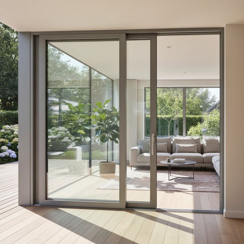 Wood Sliding Door Installation in Cary, NC